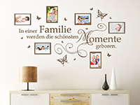 Wandtattoo Fotorahmen In einer Familie werden ... | Bild 4