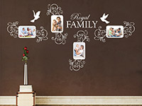 Wandtattoo Royal Family Fotorahmen im Flur