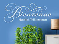 Wandtattoo Bienvenue Herzlich Willkommen | Bild 2