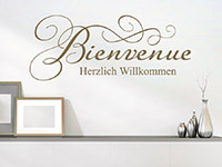 Wandtattoo Bienvenue Herzlich Willkommen | Bild 4