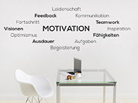 Wandtattoo Wortwolke Motivation | Bild 2