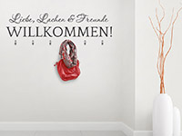 Garderobe Freunde Willkommen