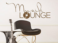 Wandtattoo Musik Lounge