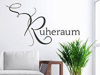 Wandtattoo Ruheraum im Wohnzimmer