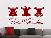 Wandtattoo Putzige Weihnachtselche | Bild 2