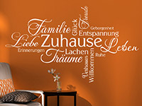 Wandtattoo Zuhause Wortwolke | Bild 2