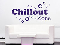 Wandtattoo Chillout Zone im Wohnzimmer