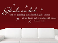 Wandtattoo Glaube an dich