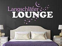 Wandtattoo Langschläfer Lounge