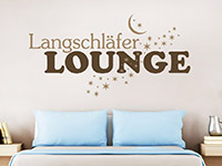 Wandtattoo Langschläfer Lounge im Schlafzimmer