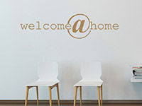 Willkommen Wandtattoo Welcome @ Home in Farbe