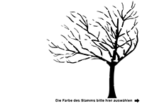 Wandtattoo Stilvoller Baum Motivansicht