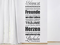 Wandtattoo Zuhause wo die Liebe wohnt | Bild 3