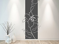 Wandtattoo Banner Lilien