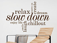 Wandtattoo Relax, slow down | Bild 2