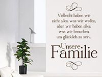 Wandtattoo Unsere Familie | Bild 3