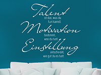 Wandtattoo Talent Motivation Einstellung | Bild 4