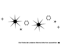 Wandtattoo Sternenornament Motivansicht