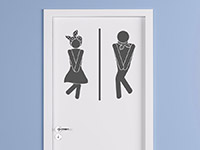 Wandtattoo WC Symbole | Bild 2