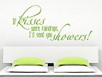 Wandtattoo If kisses were raindrops... im Schlafzimmer