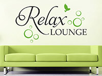 Wandtattoo Relax Lounge im Wohnzimmer