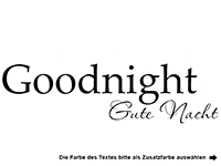 Wandtattoo Goodnight Motivansicht