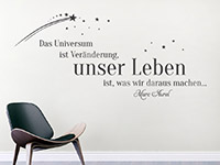 Wandtattoo Das Universum ist Veränderung... im Flur