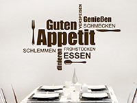 Wandtattoo Guten Appetit