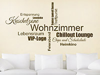 Wandtattoo Wohnzimmer Worte | Bild 2