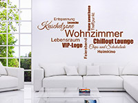 Wandtattoo Wohnzimmer Worte | Bild 4