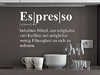 Wandtattoo Definition Espresso | Bild 2