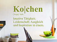 Wandtattoo Definition Kochen | Bild 2