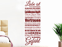 Wandtattoo Spruchband Liebe ist | Bild 2