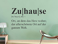 Wandtattoo Definition Zuhause | Bild 2