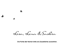 Wandtattoo Mädels WG mit Wunschnamen