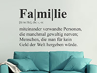 Wandtattoo Familie Definition