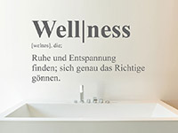 Wandtattoo Wellness Definition