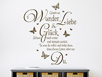 Wandtattoo Wunder Liebe und Glück | Bild 2