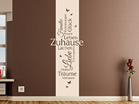 Wandtattoo Wandbanner Zuhause | Bild 3