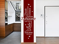 Wandtattoo Wandbanner Zuhause | Bild 4