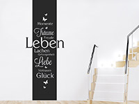 Wandtattoo Leben Banner