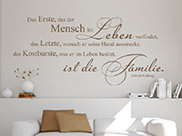 Wandtattoo Das Kostbarste ist die Familie | Bild 4