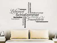 Wandtattoo Moderne Schlafzimmer Begriffe | Bild 3