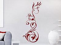 Wandtattoo Malerisches Ornament im Wohnzimmer