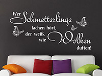 Wandtattoo Wer Schmetterlinge... | Bild 4