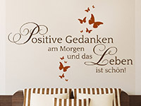 Wandtattoo Positive Gedanken