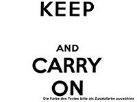Wandtattoo Keep wild and carry on