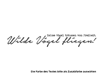 Wandtattoo Wilde Vögel fliegen Motivansicht