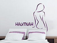 Wandtattoo Hautnah Silhouette