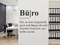 Wandtattoo Büro Definition